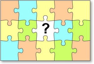 Illustration of quantum mechanics as a puzzle